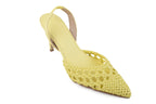 Slingback Izabel Salto Médio Amarelo