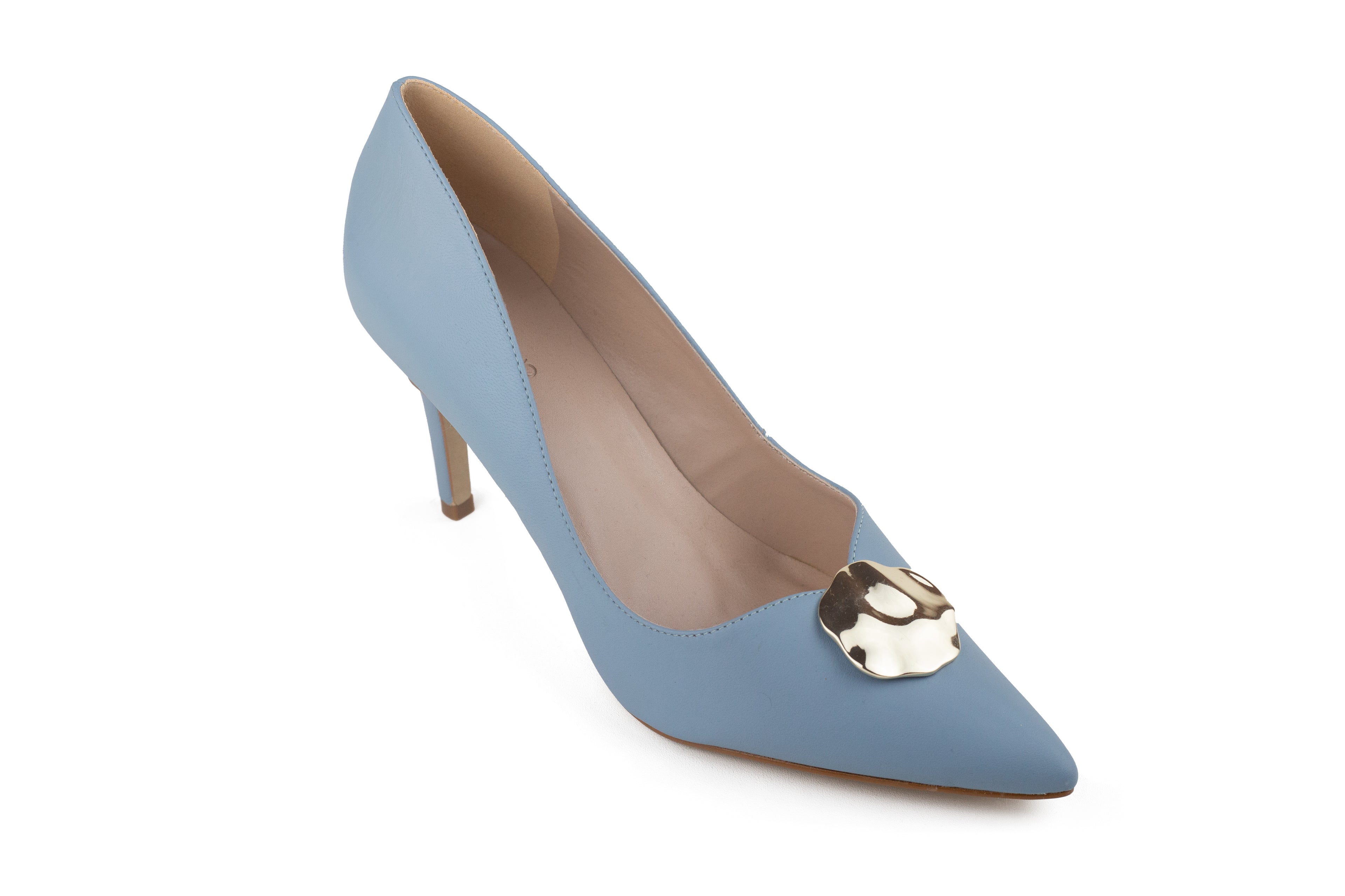 Sapato Maria Salto Médio Azul