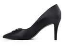 Scarpin Maria Salto Médio Preto