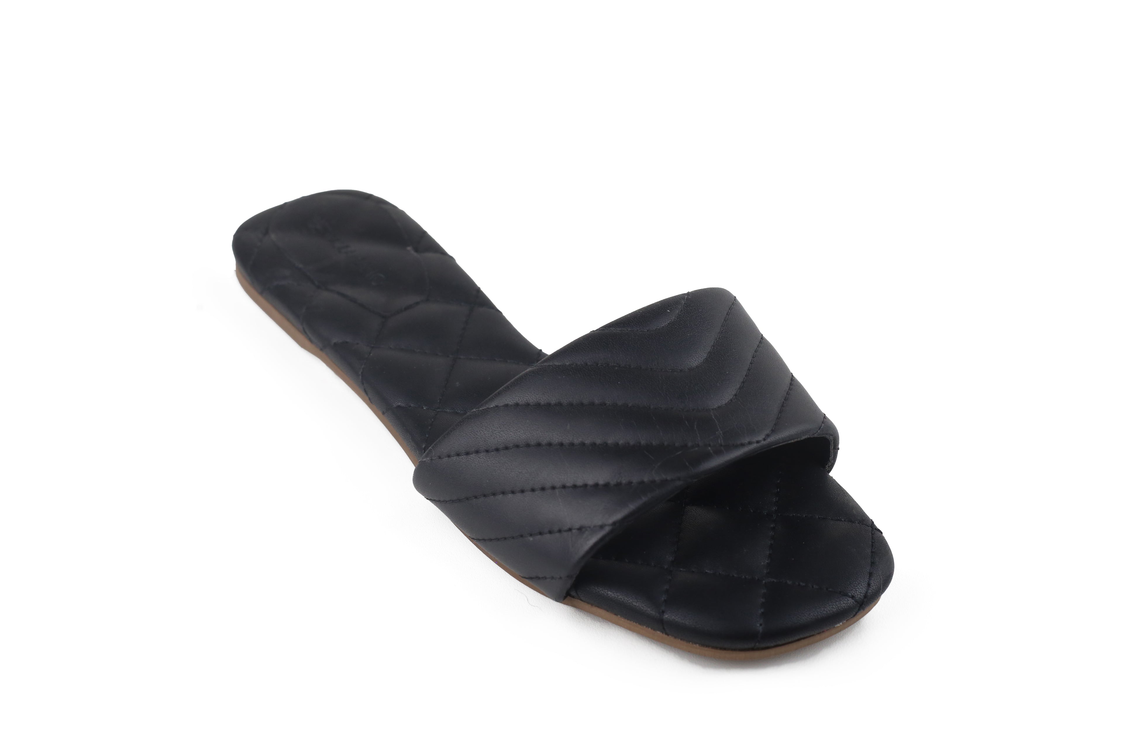 Rasteira Amor Perfeito Salto Baixo Preta