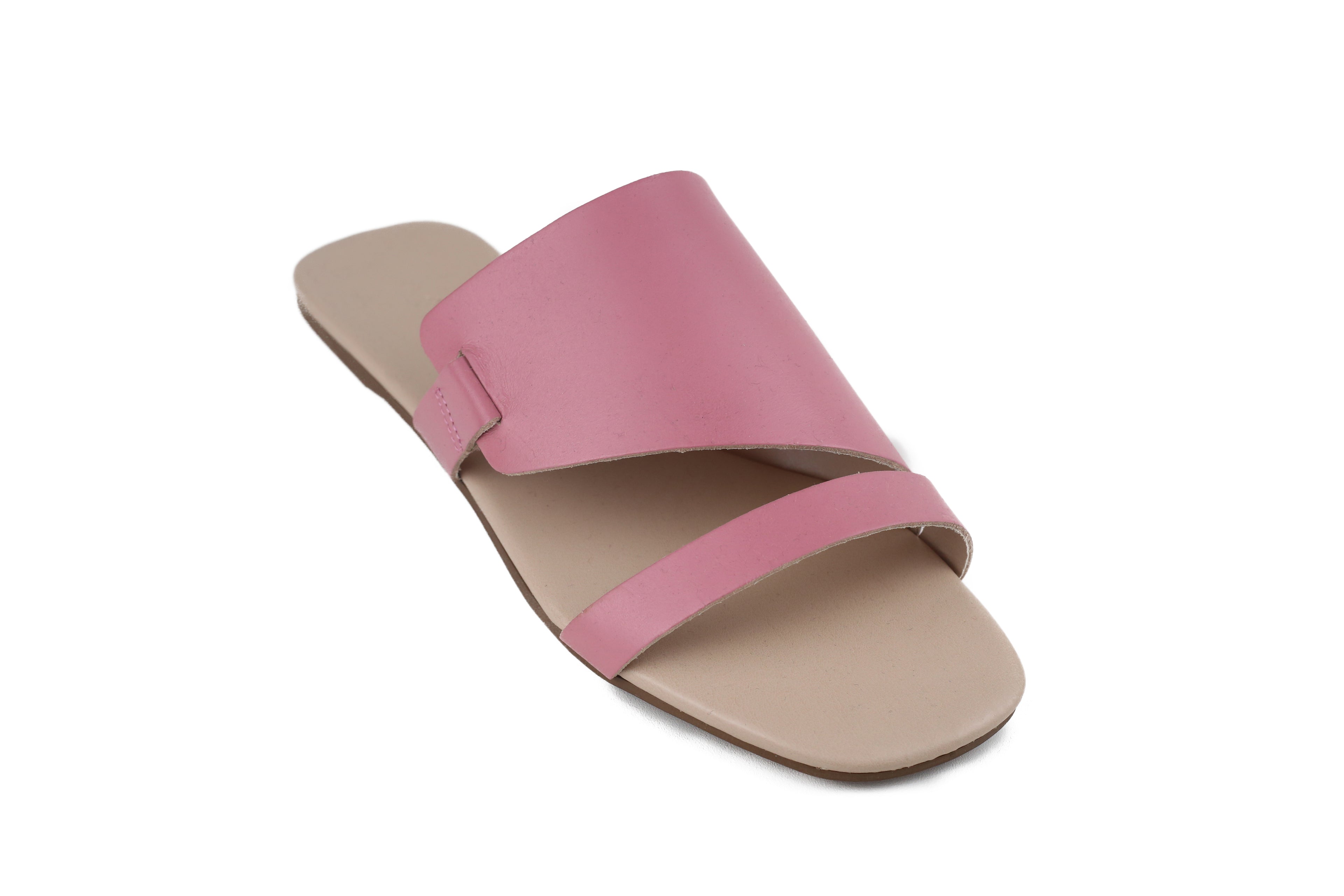 Rasteira Flávia Salto Baixo Rosa