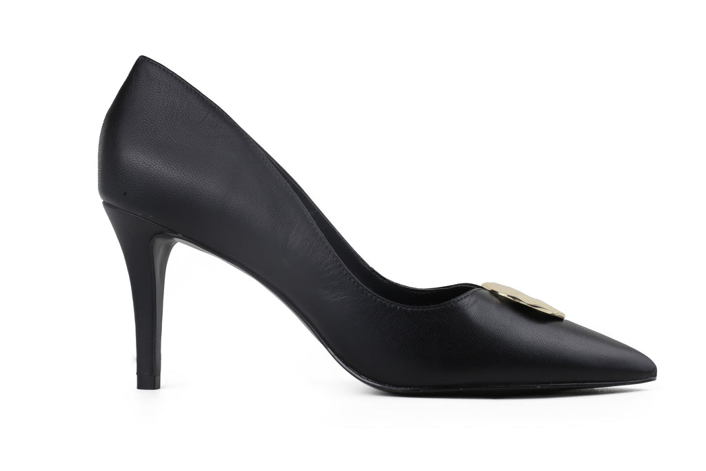 Sapato Maria Salto Médio Preto