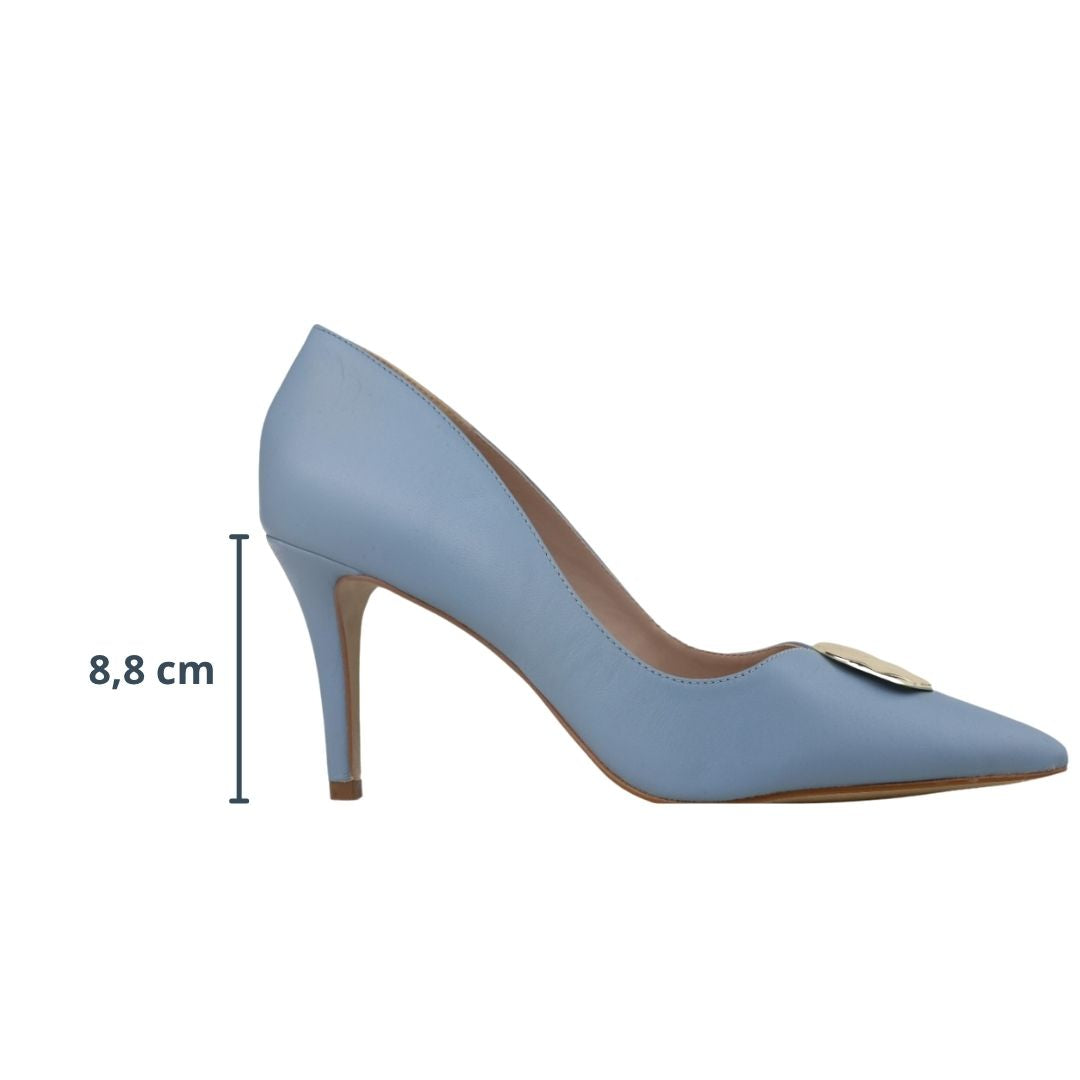 Sapato Maria Salto Médio Azul