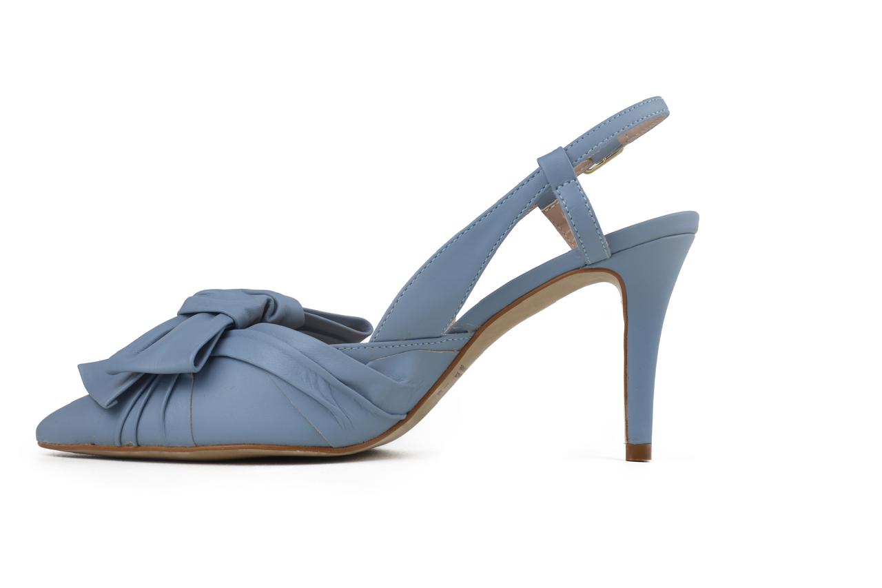 Slingback Beta Salto Médio Azul
